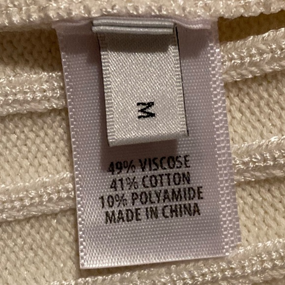 St John Textured Rib Knit Sweater Ivory - Picture 7 of 9